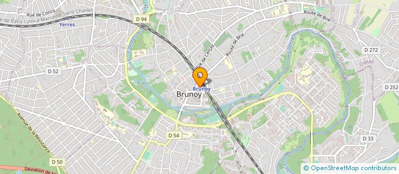 localisation de l'entreprise SOINS AIDES GARDES ET ACCOMPAGNEMENTS A DOMICILE à BRUNOY
