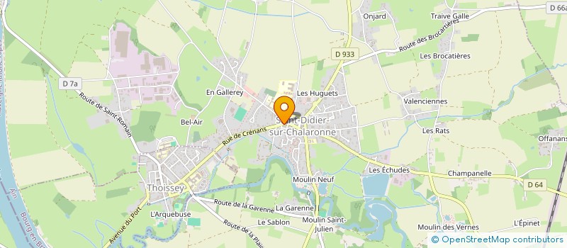 localisation de l'entreprise SOINS AMBULANCES à SAINT-DIDIER-SUR-CHALARONNE