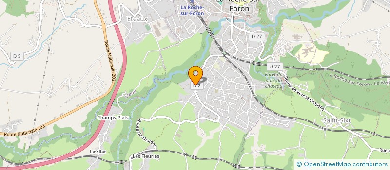 localisation de l'entreprise SOINS COORDONNES FORMATION  LA ROCHE-SUR-FORON