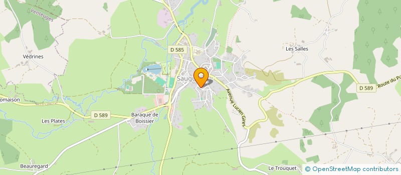 localisation de l'entreprise SOINS DANS LE GEVAUDAN  SAUGUES