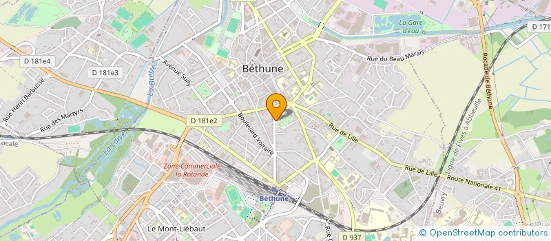 localisation de l'entreprise SOINS DU MONDE à BETHUNE