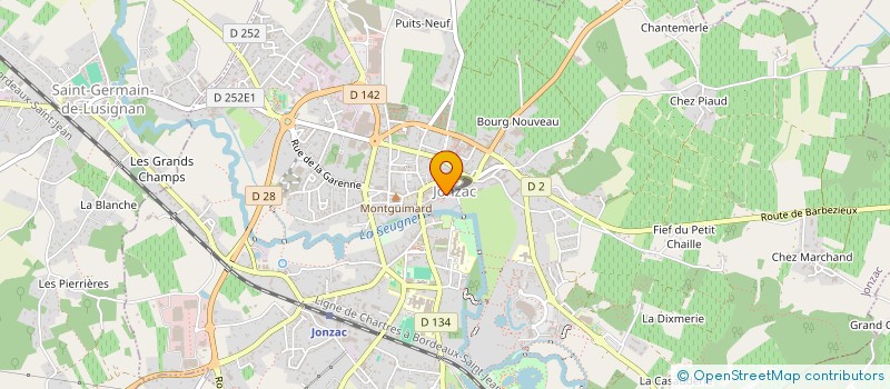 localisation de l'entreprise SOINS ET LUMIERE à JONZAC