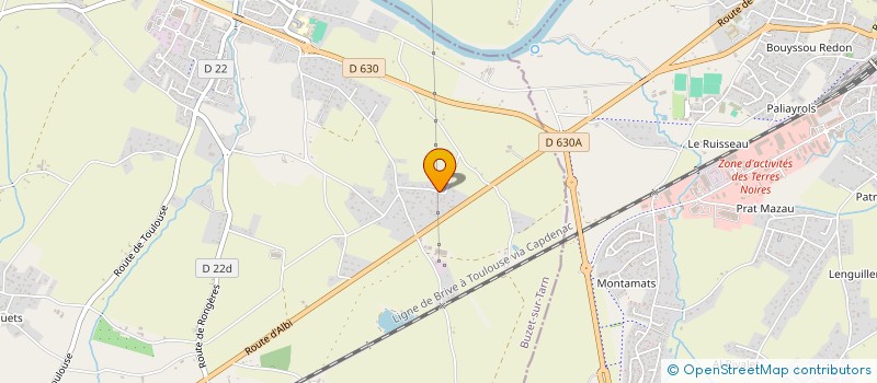 localisation de l'entreprise SOINS ET MODELAGES INSTITUT à BUZET-SUR-TARN