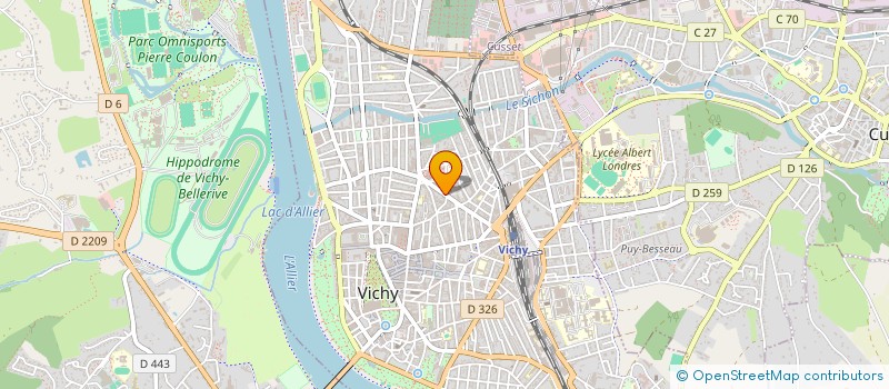 localisation de l'entreprise SOINS ET SANTE à VICHY
