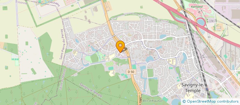 localisation de l'entreprise SOINS FLASH SENART  SAVIGNY-LE-TEMPLE