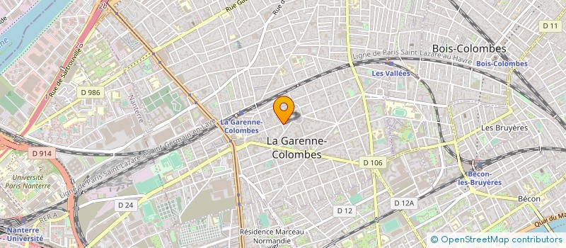 localisation de l'entreprise SOINS HUMANI RECONFORT PERSONNES AGEES à LA GARENNE COLOMBES