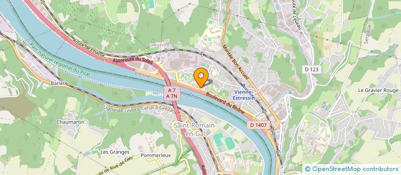 localisation de l'entreprise SOINS INFIRMIERS A DOMICILE  VIENNE