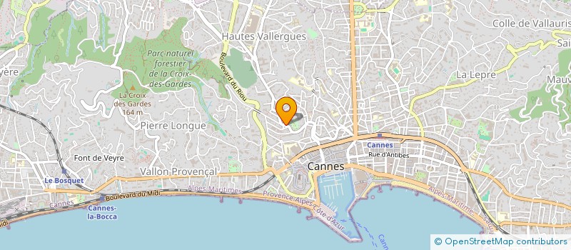 localisation de l'entreprise SOINS INFIRMIERS OPTIMUM à CANNES
