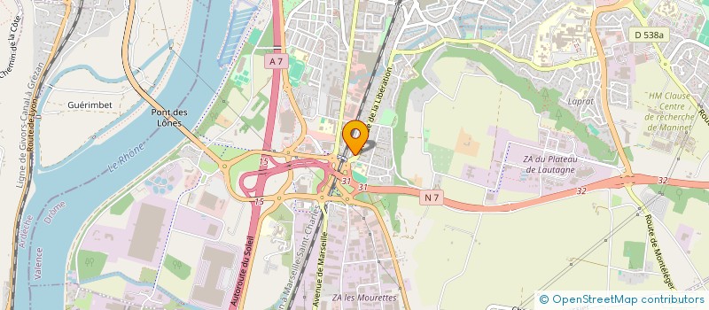 localisation de l'entreprise SOINS NON PROGRAMMES 26 - SNP26  VALENCE