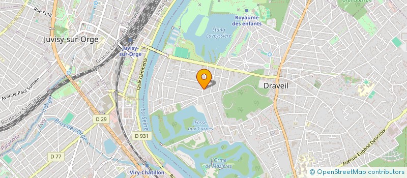 localisation de l'entreprise SOINS ORTHOPHONIQUES ASSISTES PAR L'ANIMAL à DRAVEIL
