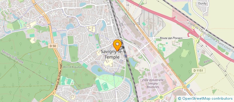 localisation de l'entreprise SOINS SANTE SAVIGNY  SAVIGNY-LE-TEMPLE