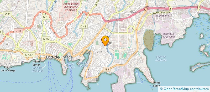localisation de l'entreprise SOINS SANTE SERVICES - S.S.S.( LES 3S à FORT-DE-FRANCE