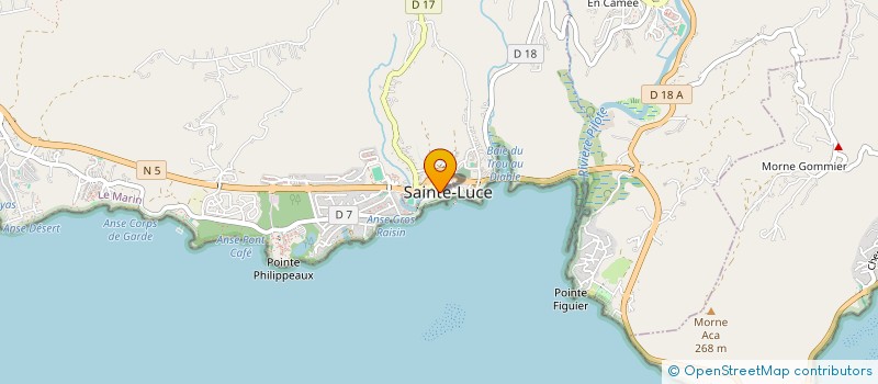 localisation de l'entreprise SOINS SUD CARAIBE MARTINIQUE à SAINTE-LUCE