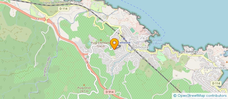 localisation de l'entreprise SOIREE SIGNEE  COLLIOURE