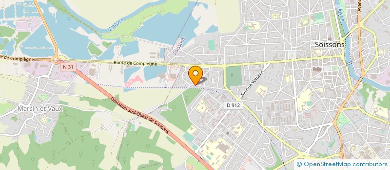 localisation de l'entreprise SOISSONNAISE D'HABITAT - SAIEM à SOISSONS