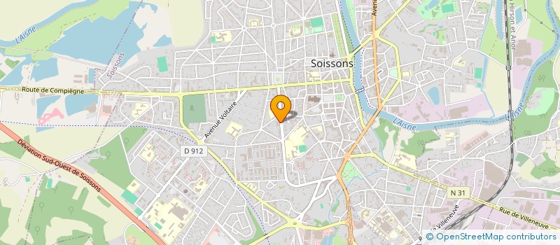 localisation de l'entreprise SOISSONS IMAGERIE RADIOLOGIE à SOISSONS