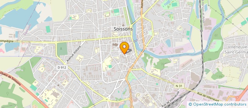 localisation de l'entreprise SOISSONS IMMOBILIER à SOISSONS