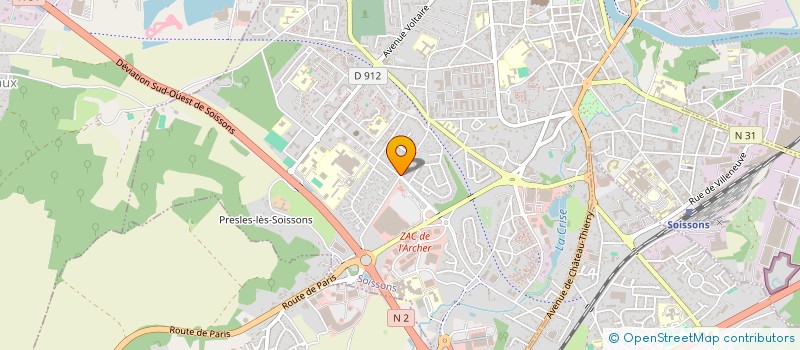 localisation de l'entreprise SOISSONS PRESSE à SOISSONS