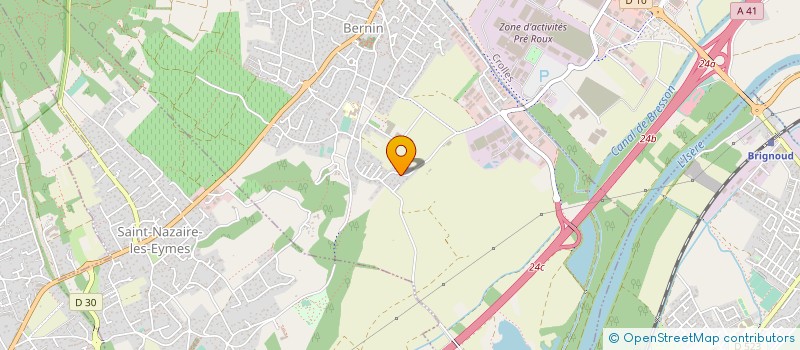 localisation de l'entreprise SOITEC SOLAR FRANCE  BERNIN