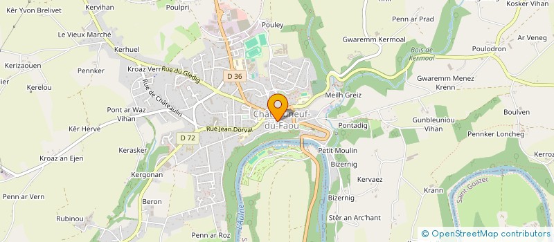 localisation de l'entreprise SOIZE à CHATEAUNEUF-DU-FAOU