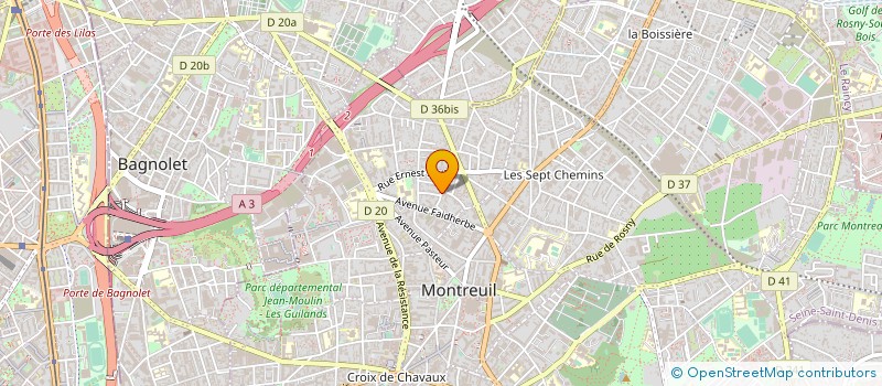 localisation de l'entreprise SOIZE ELECTRICITE GENERALE à MONTREUIL