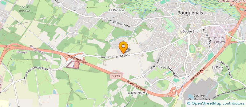 localisation de l'entreprise SOIZIC BESSEAU à BOUGUENAIS