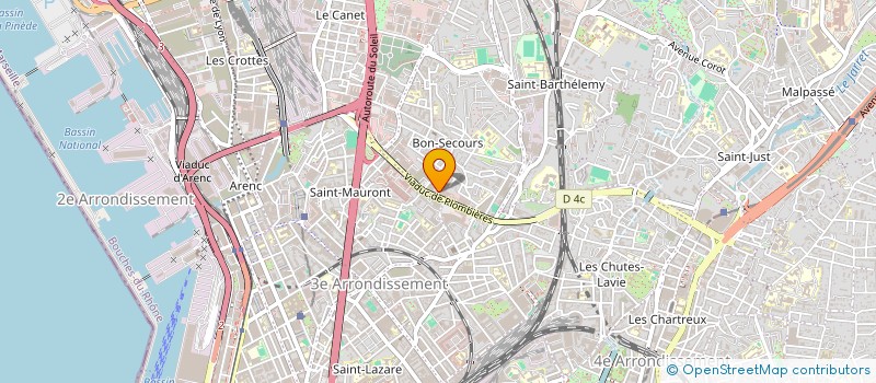 localisation de l'entreprise SOJ.A.G  MARSEILLE