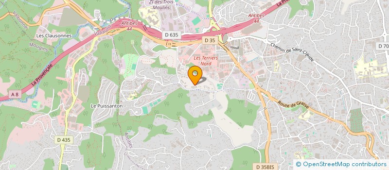 localisation de l'entreprise SOJA à ANTIBES