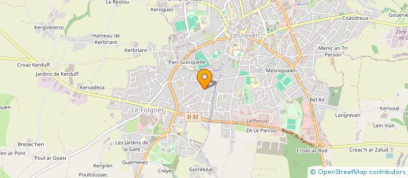 localisation de l'entreprise SOJAC  LE FOLGOET