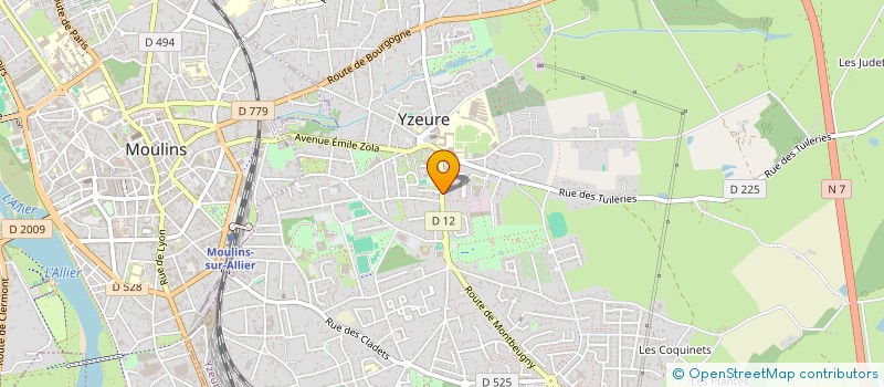 localisation de l'entreprise SOJACK à YZEURE