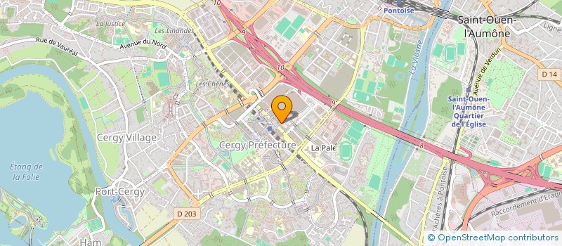 localisation de l'entreprise SOJAM à CERGY