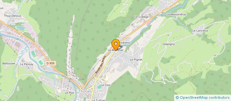 localisation de l'entreprise SOJAM à THONES