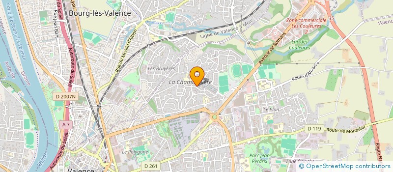 localisation de l'entreprise SOJANIVALEMA à VALENCE