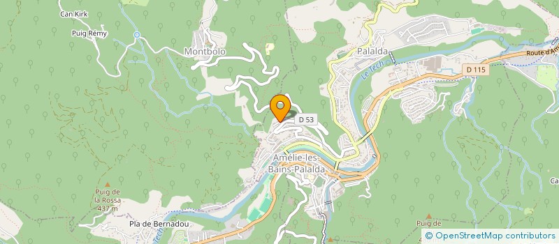 localisation de l'entreprise SOJEFF  AMELIE-LES-BAINS-PALALDA