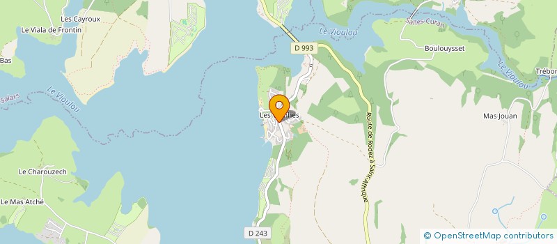 localisation de l'entreprise SOJEMA  SALLES-CURAN