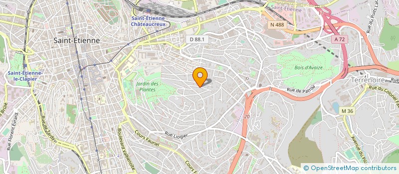 localisation de l'entreprise SOJERO à SAINT-ETIENNE