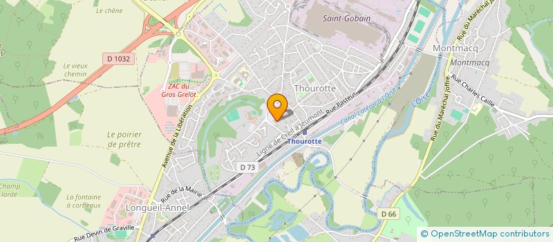 localisation de l'entreprise SOJESPA  THOUROTTE