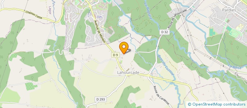 localisation de l'entreprise SOJF à LAHOURCADE