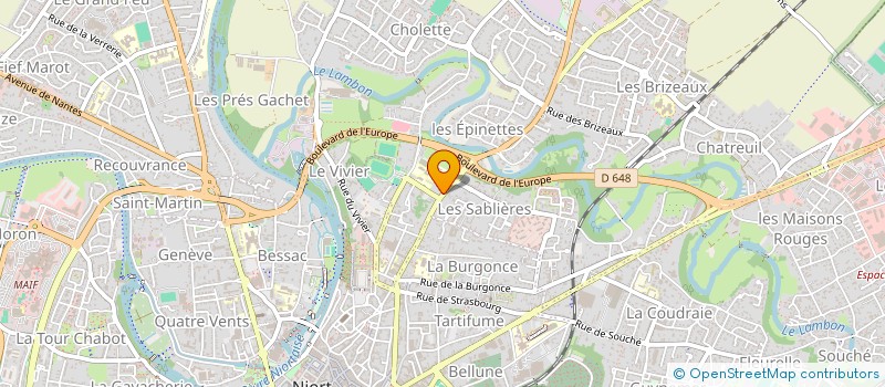 localisation de l'entreprise SOJO  NIORT
