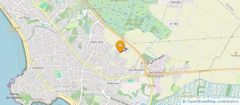 localisation de l'entreprise SOJOMA  SAINT-GEORGES-DE-DIDONNE