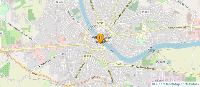 localisation de l'entreprise SOJUAL à VILLENEUVE SUR LOT