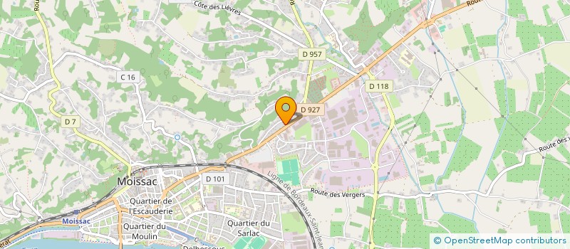 localisation de l'entreprise SOJUMA  MOISSAC