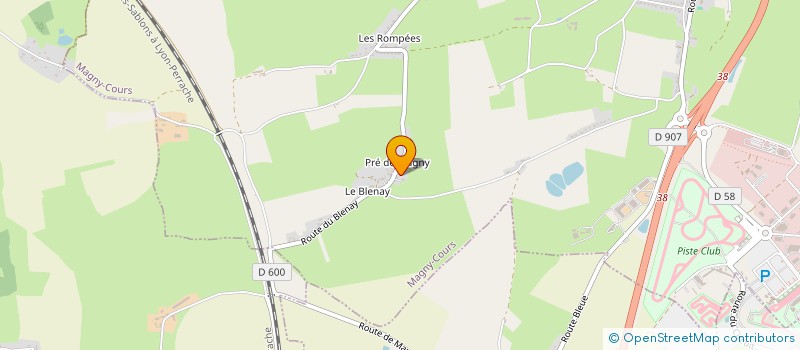 localisation de l'entreprise SOJUSE à MAGNY-COURS