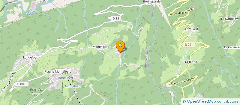 localisation de l'entreprise SOJUST  AIME-LA-PLAGNE