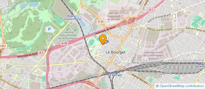 localisation de l'entreprise SOK MUAY THAI BOURGET à LE BOURGET
