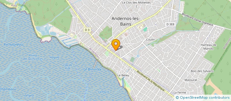 localisation de l'entreprise SOKAI PRO  ANDERNOS-LES-BAINS