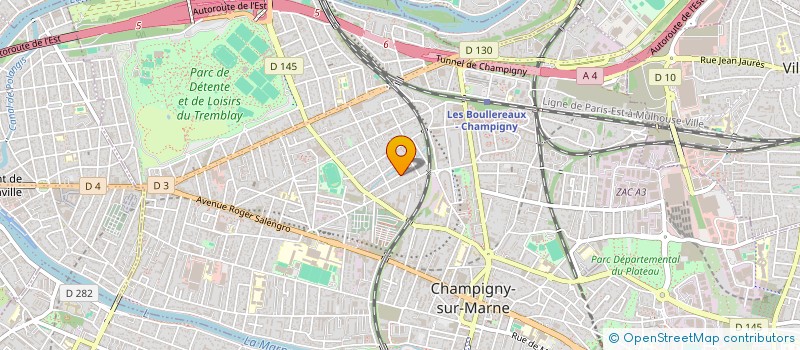 localisation de l'entreprise SOKALEX  CHAMPIGNY-SUR-MARNE