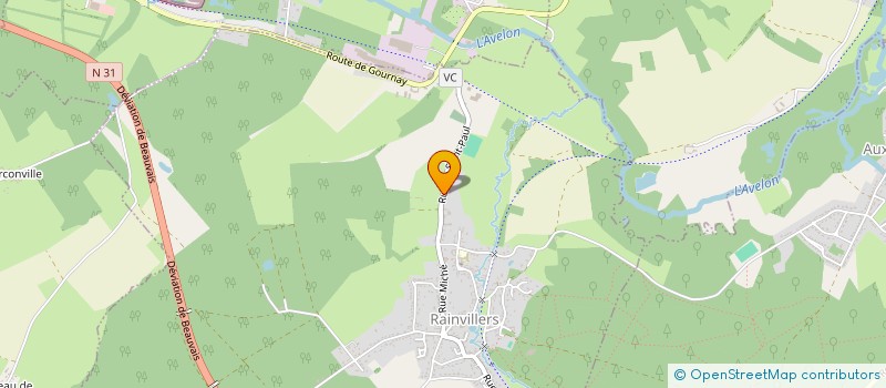 localisation de l'entreprise SOKAR  RAINVILLERS