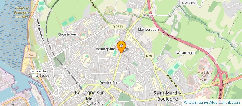 localisation de l'entreprise SOKAZO  BOULOGNE-SUR-MER