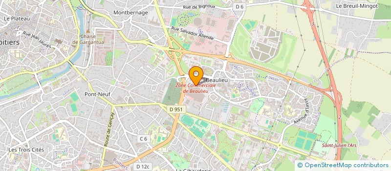 localisation de l'entreprise SOKE SPORT 86  POITIERS